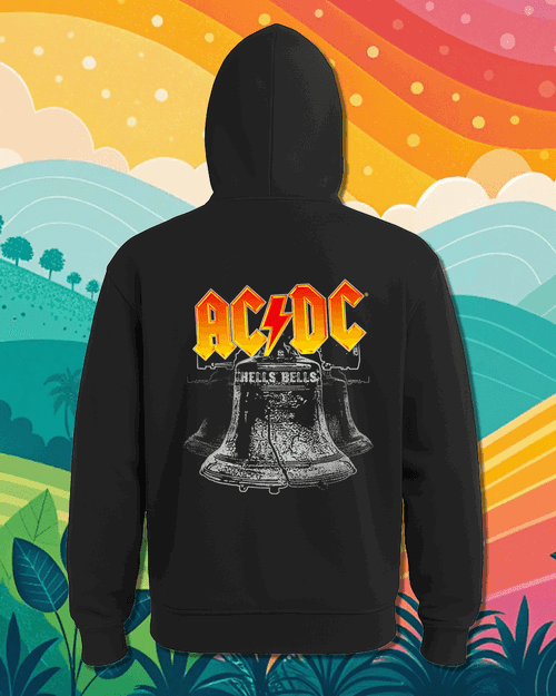 AC DC - Hells Bells, Унисекс суитшърт с качулка SO47101