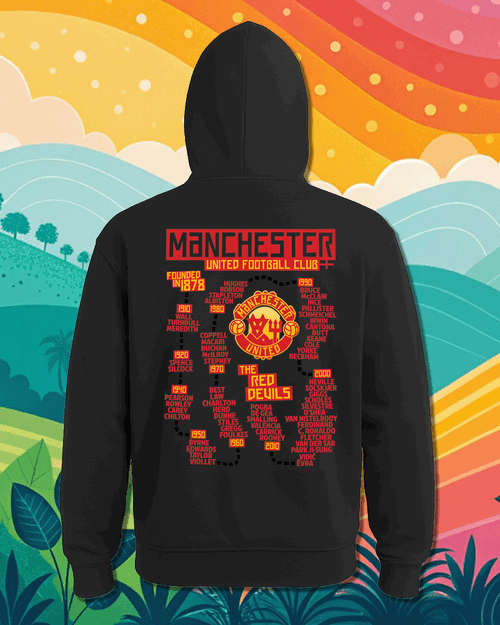 Manchester United - History, Унисекс суитшърт с качулка SO47101