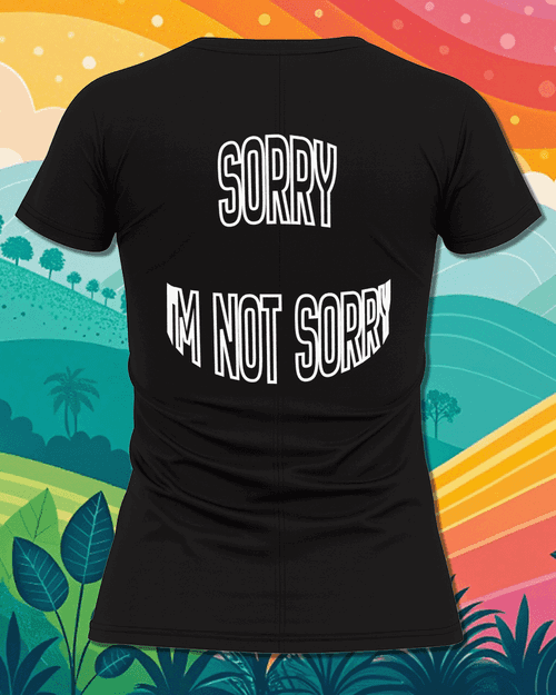 Sorry I'm Not Sorry White #3, Дамска тениска ST2600